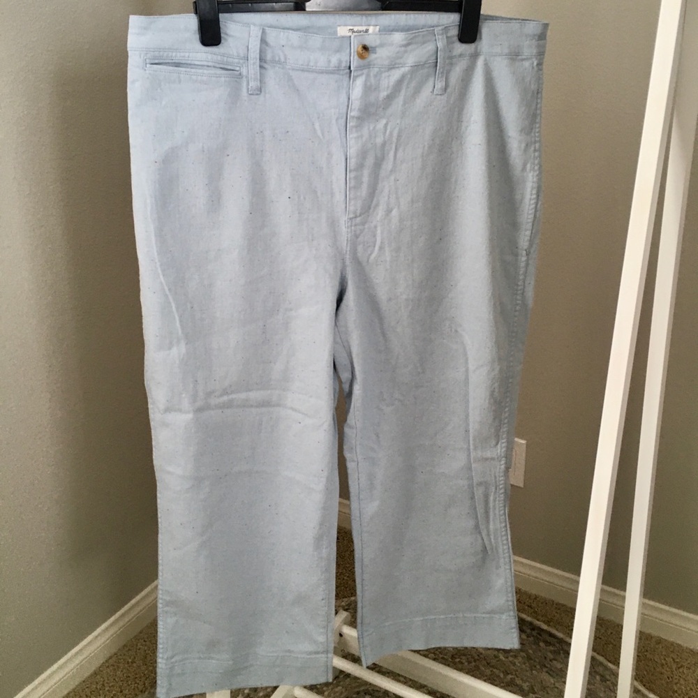 Slim Emmett Wide-Leg Cropped Pants - Picture 1 of 4